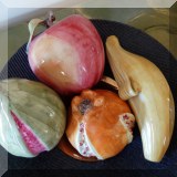 P10. Set of 4 ceramic fruit. - $48